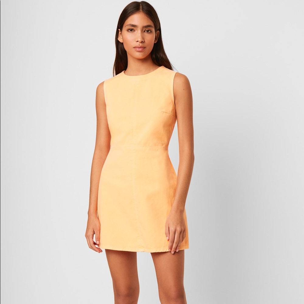 French Connection Sekai Neon Denim Sheath Dress